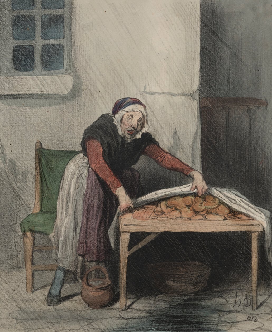 El capítulo de interpretaciones, lámina 8: Cada quemadura teme al agua fría, 1843 de Honoré Daumier