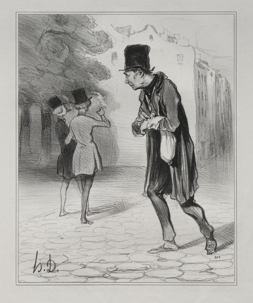 El coleccionista de colillas de cigarros de Honoré Daumier