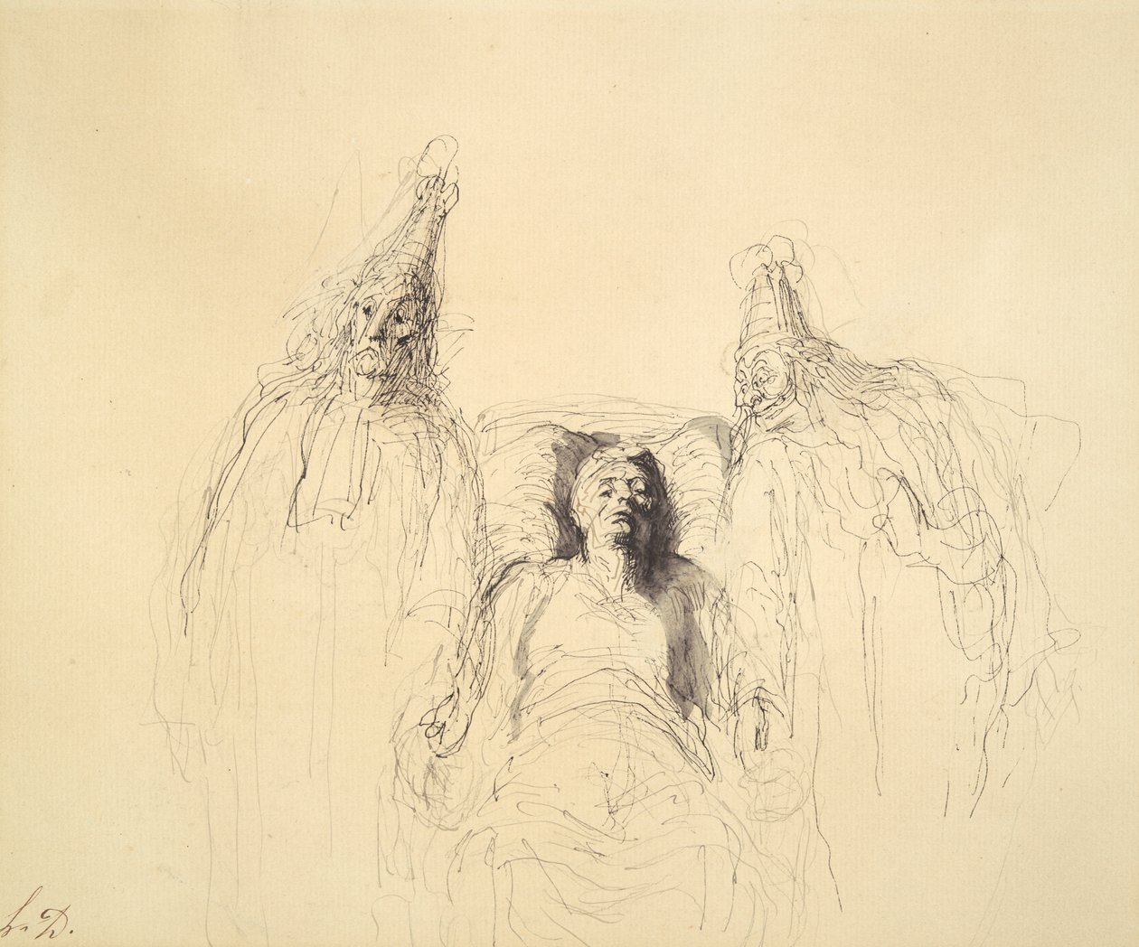 El enfermo imaginario de Honoré Daumier