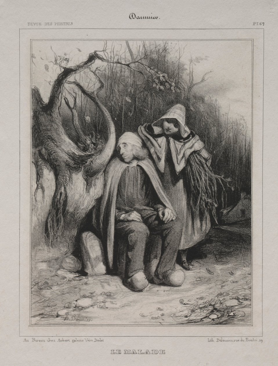 El inválido, 1835 de Honoré Daumier