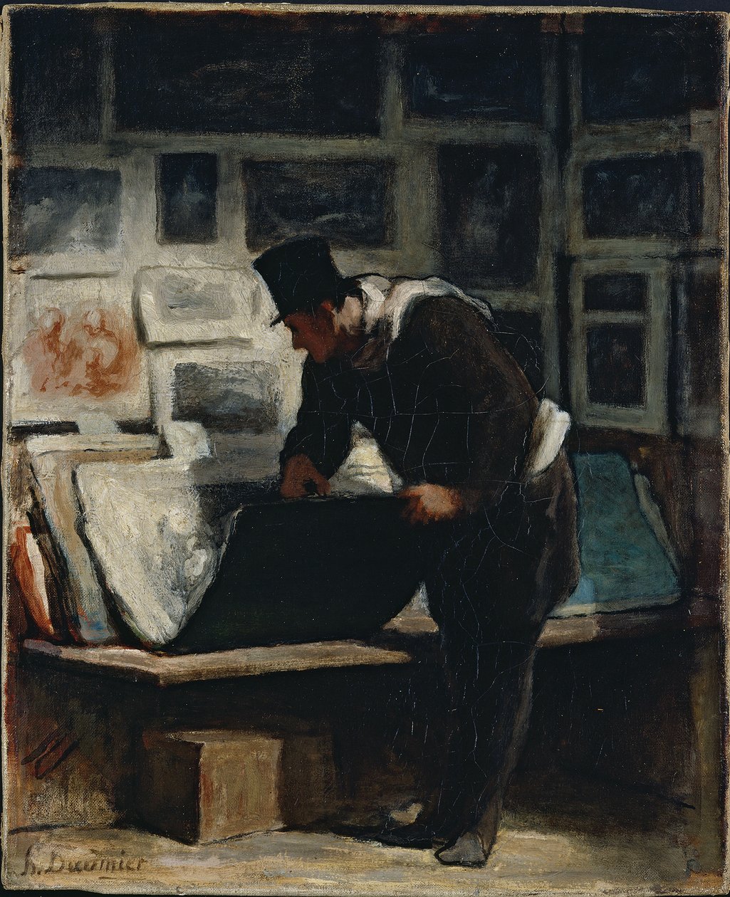 El coleccionista de grabados de Honoré Daumier