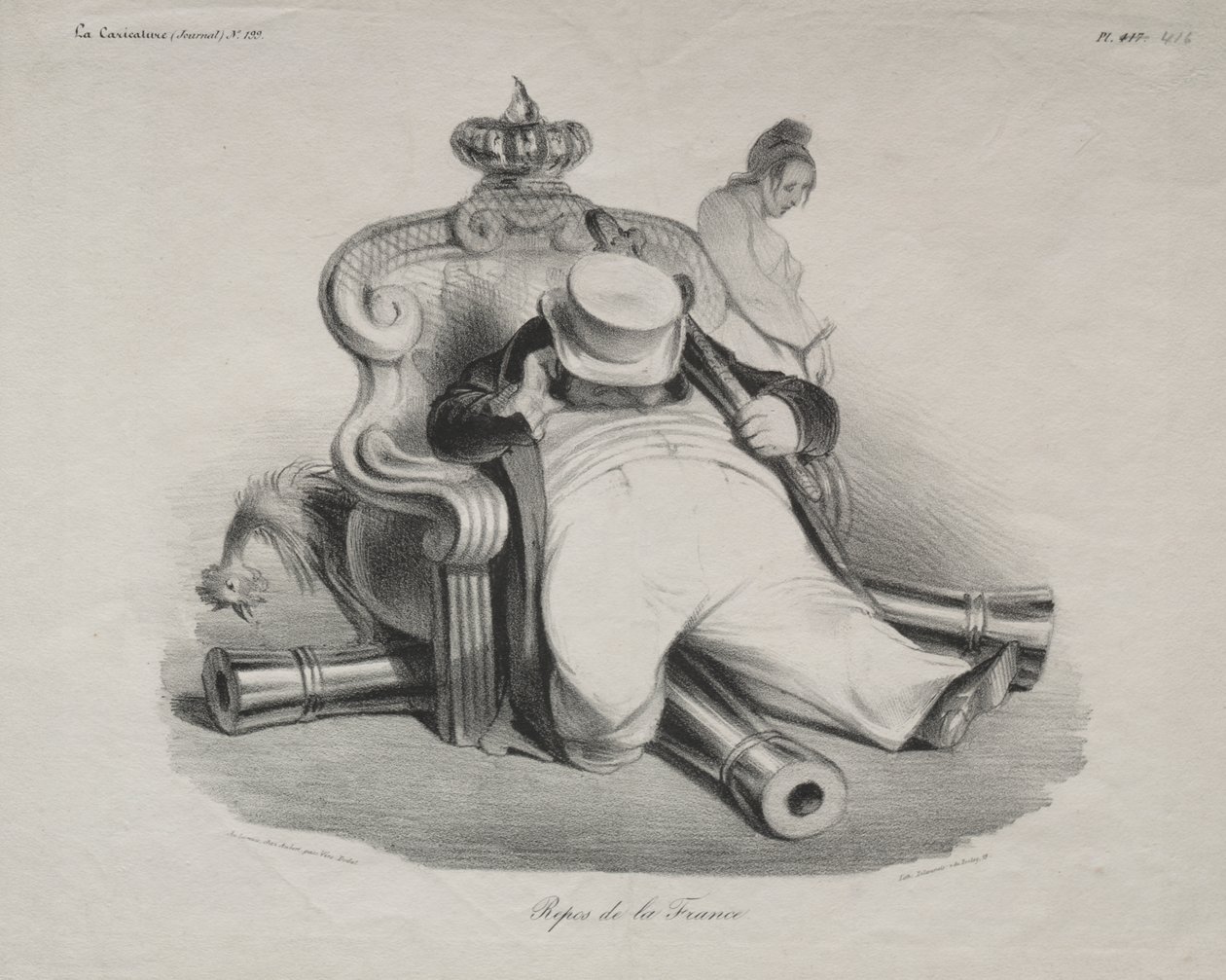 El reposo de Francia de Honoré Daumier