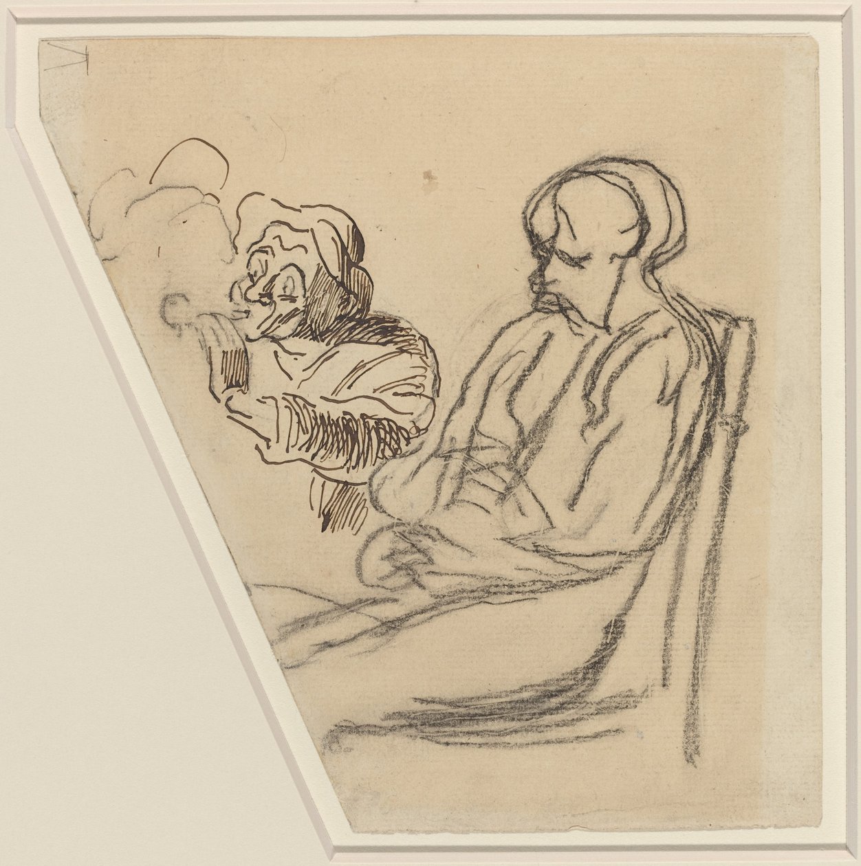 El fumador de Honoré Daumier