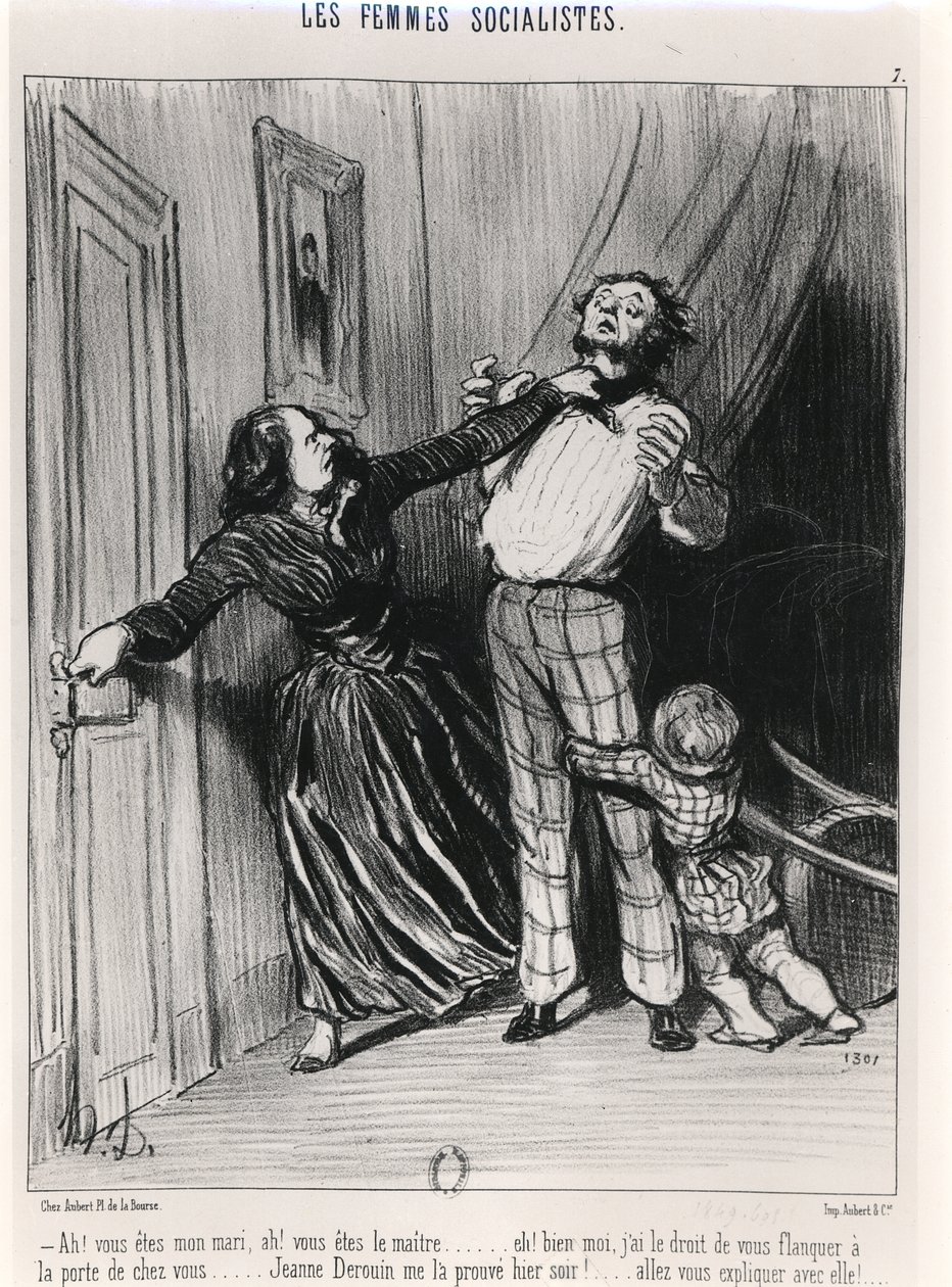 Las mujeres socialistas, 1849 de Honoré Daumier