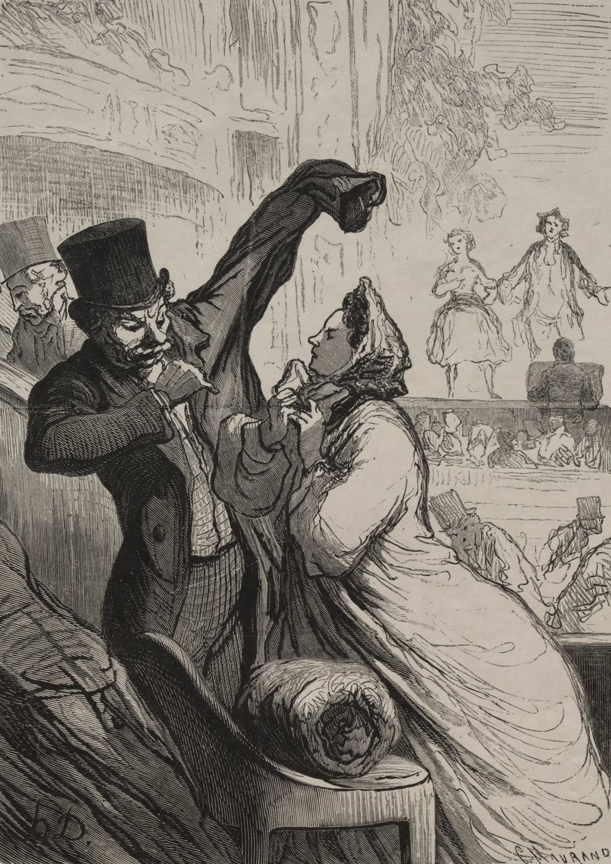 El Teatro: La Última Escena de Honoré Daumier