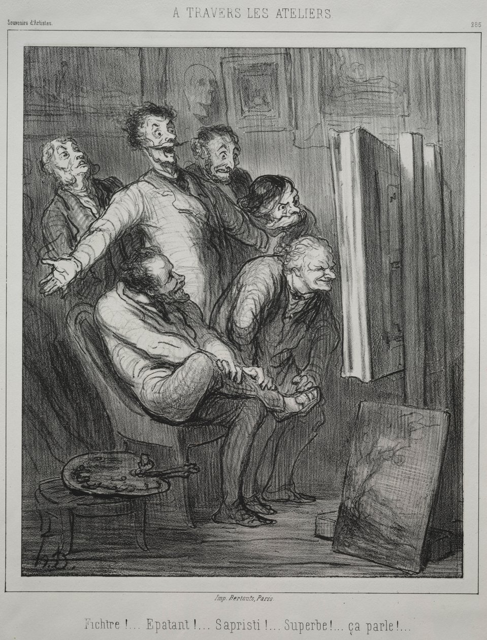 A través de los estudios, 1862 de Honoré Daumier