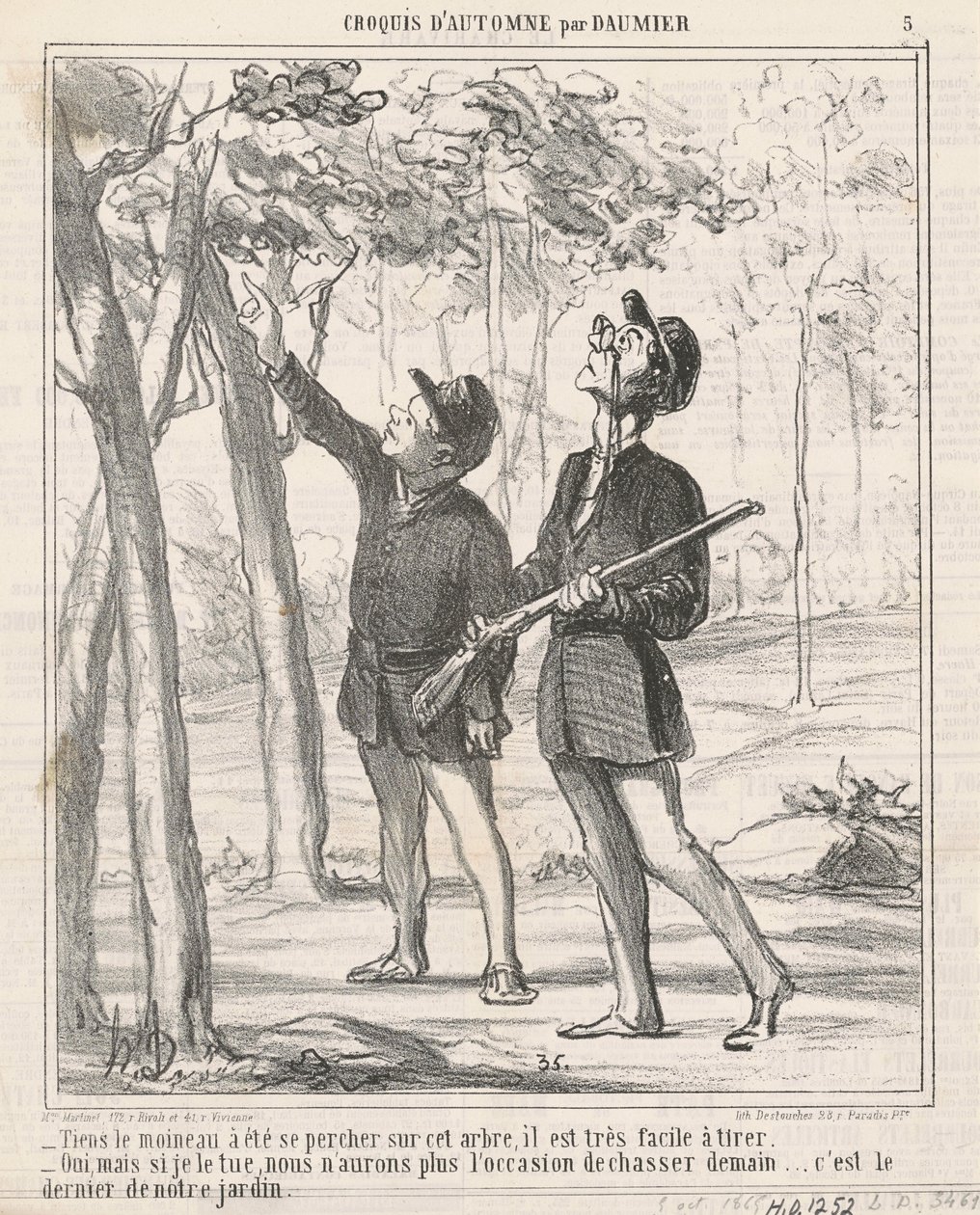 Tiens, el gorrión ha sido separado de Honoré Daumier