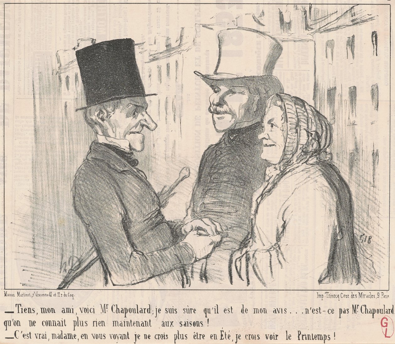 Toma, amigo mío, aquí está el Sr. Chapoulard... de Honoré Daumier