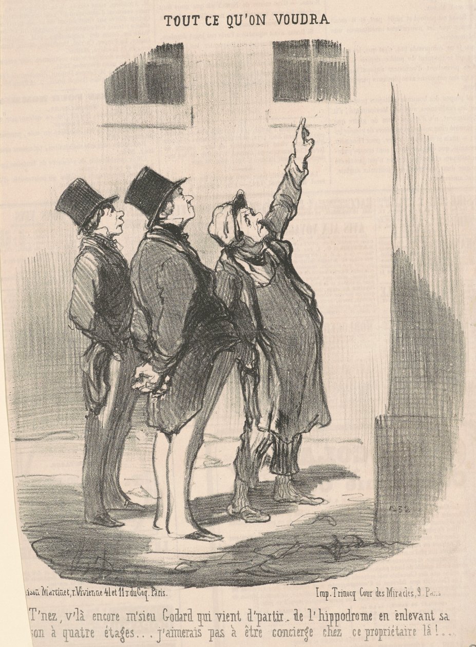 ¡Toma, ahí va de nuevo el Sr. Godard...! de Honoré Daumier