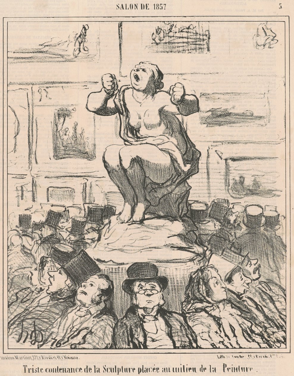 Triste contenance de la sculpture de Honoré Daumier
