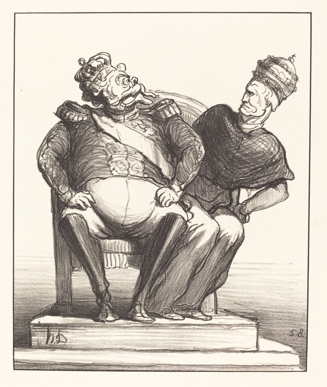 Demasiado Estrecho para Dos de Honoré Daumier