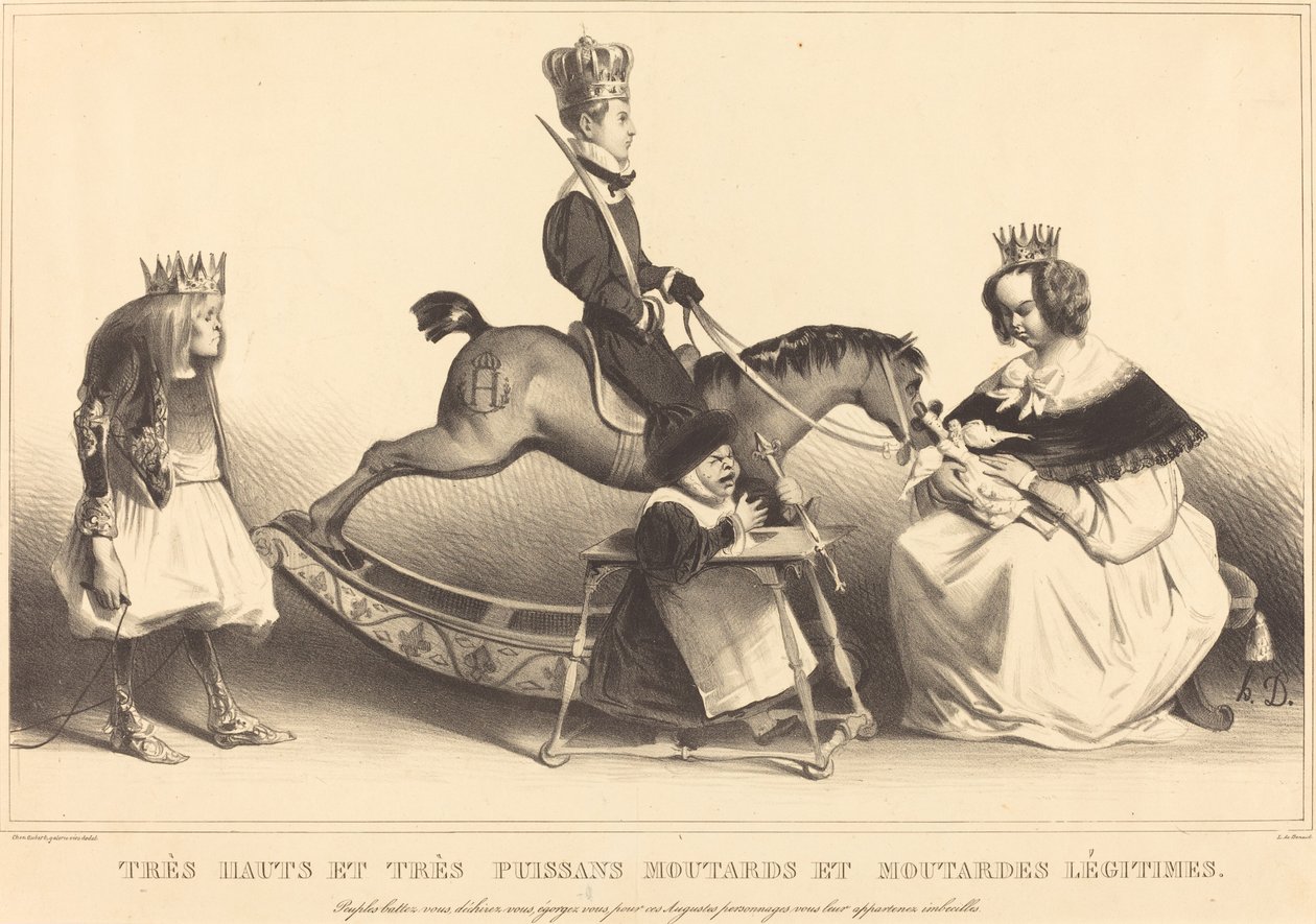 Muy altos y muy poderosos mostazas y mostazas legítimos de Honoré Daumier