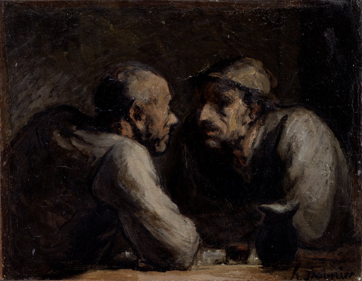 dos bebedores de Honoré Daumier