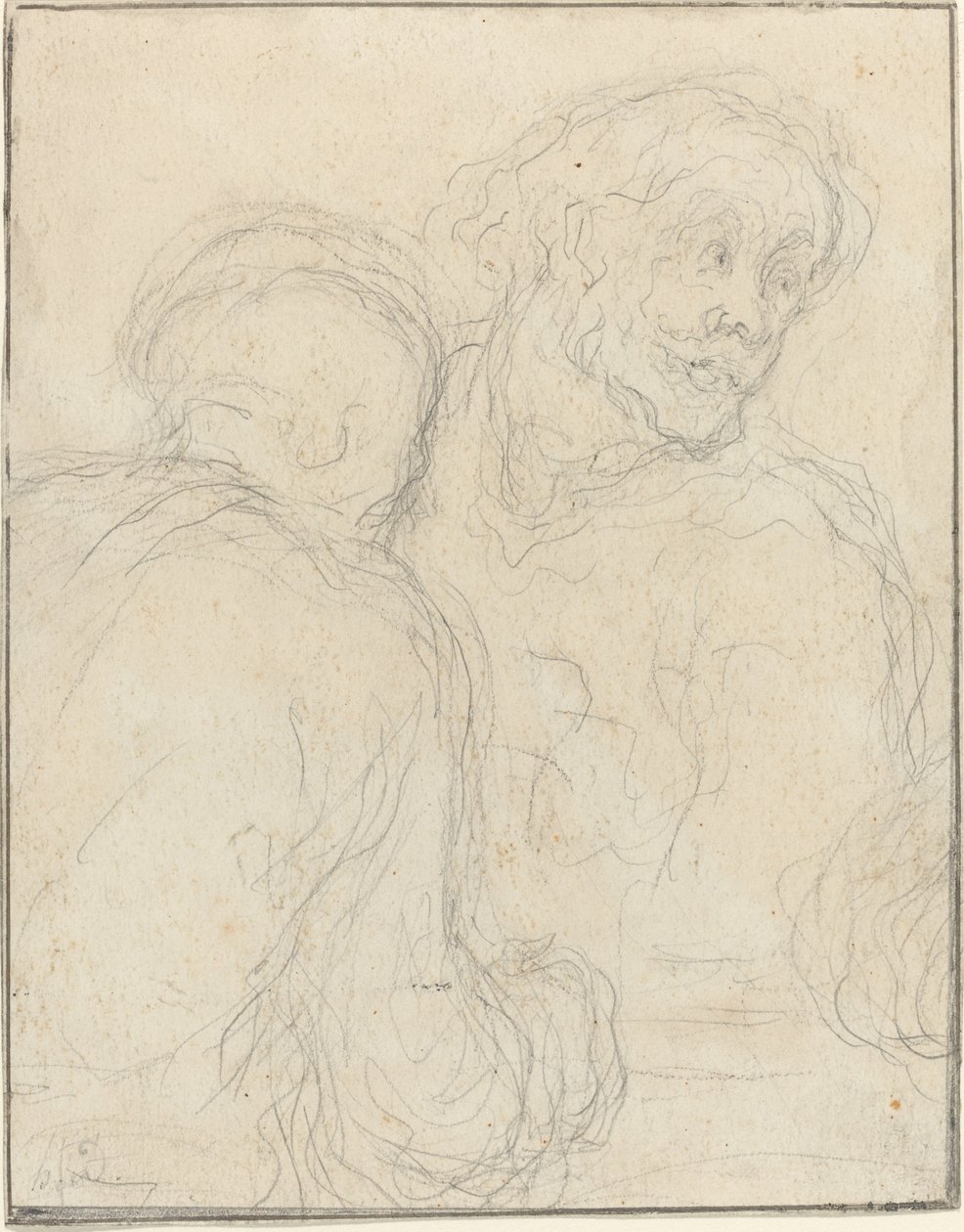 Dos Hombres de Honoré Daumier