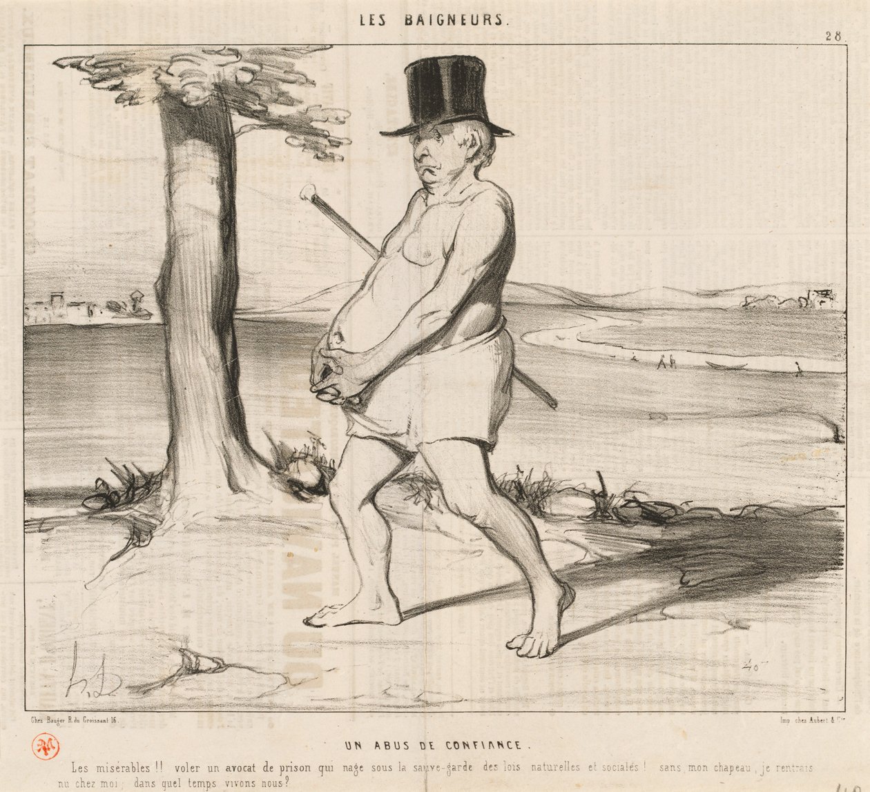 Un abuso de confianza de Honoré Daumier