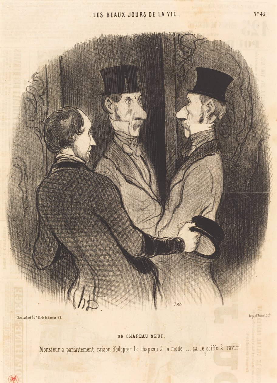 Un sombrero nuevo de Honoré Daumier