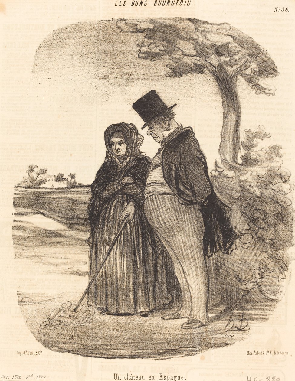 Un castillo en España de Honoré Daumier