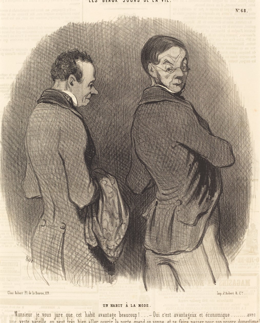 Un traje a la moda de Honoré Daumier