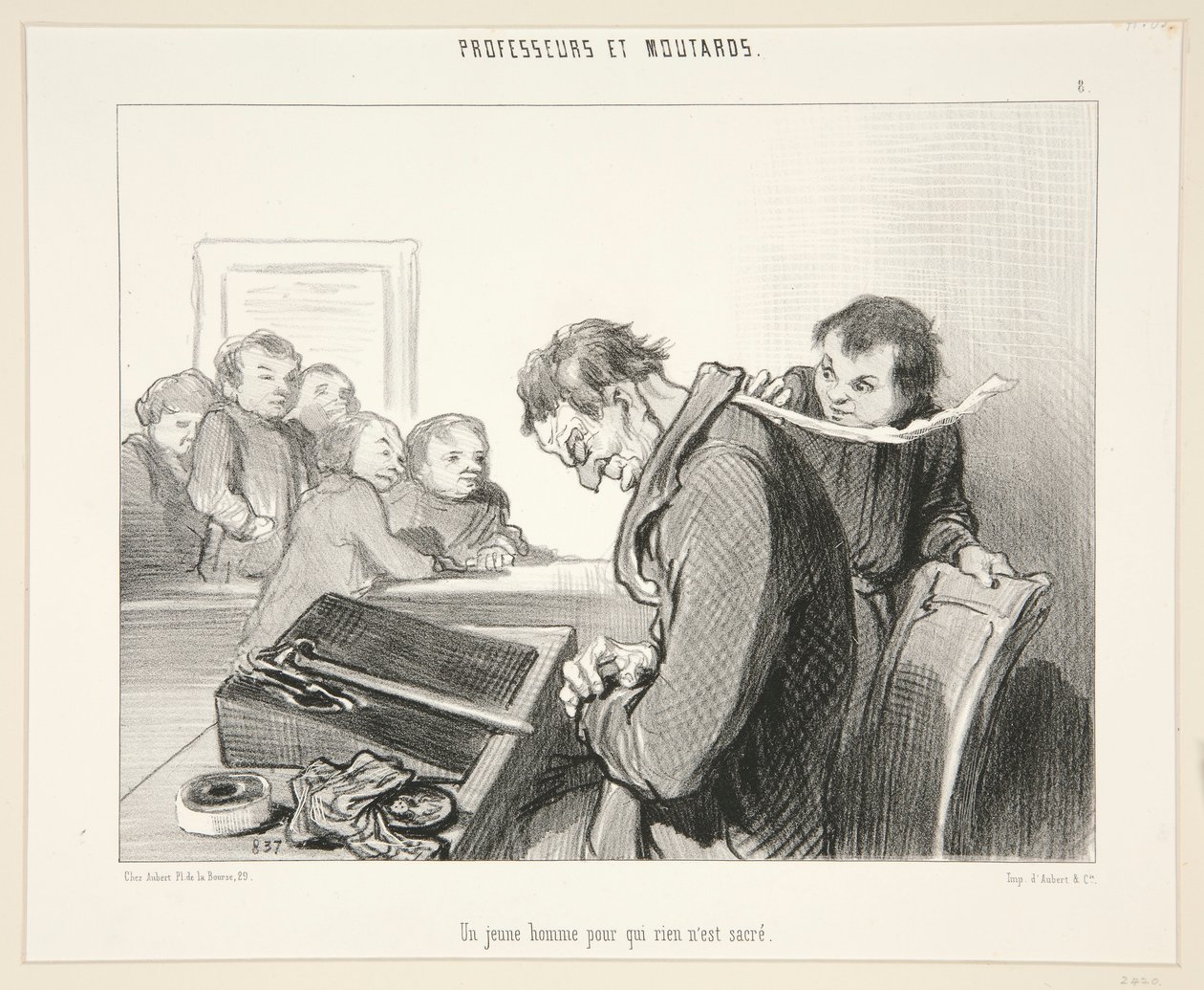 Un joven para quien nada de Honoré Daumier