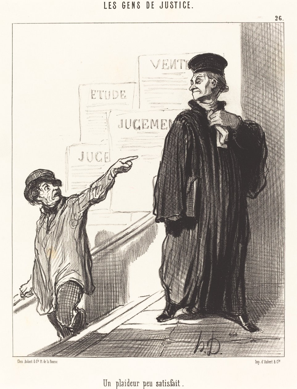 Un litigante poco satisfecho de Honoré Daumier