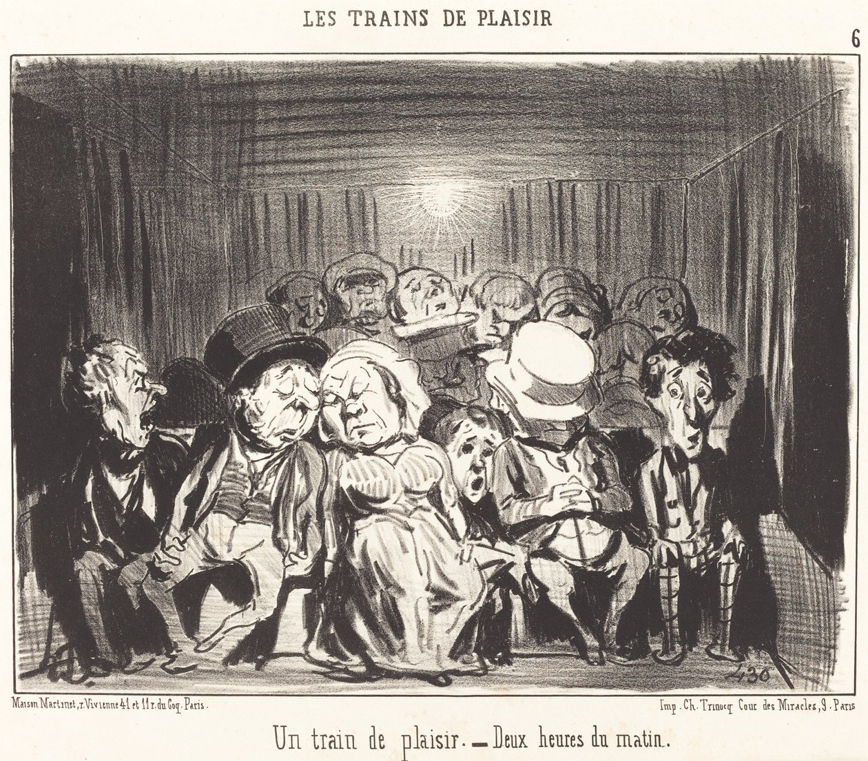 Un tren de placer de Honoré Daumier