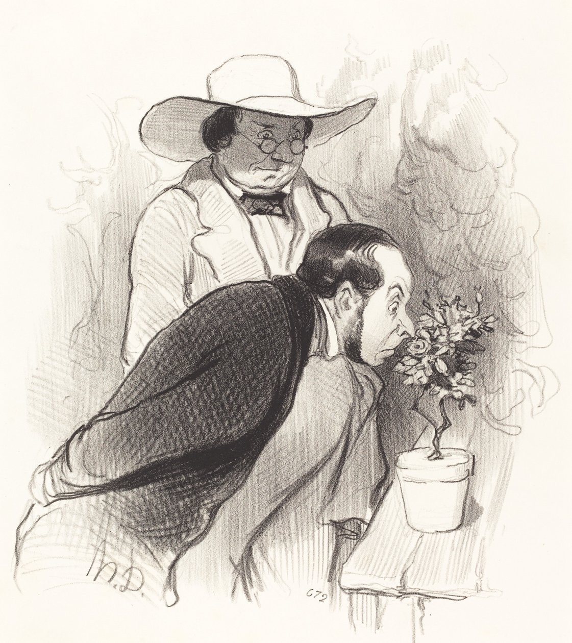 Un triunfo de botánico de Honoré Daumier