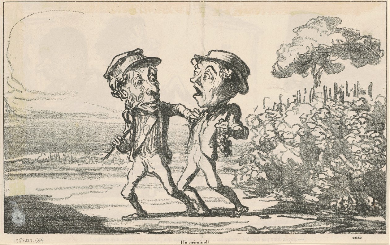 ¡Un criminal! de Honoré Daumier