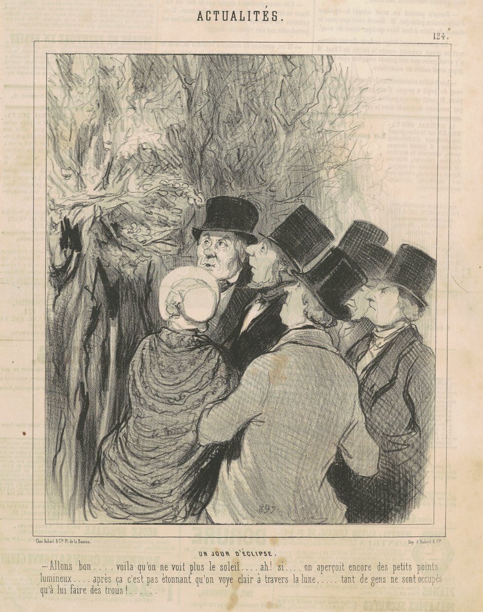 Un día de eclipse de Honoré Daumier