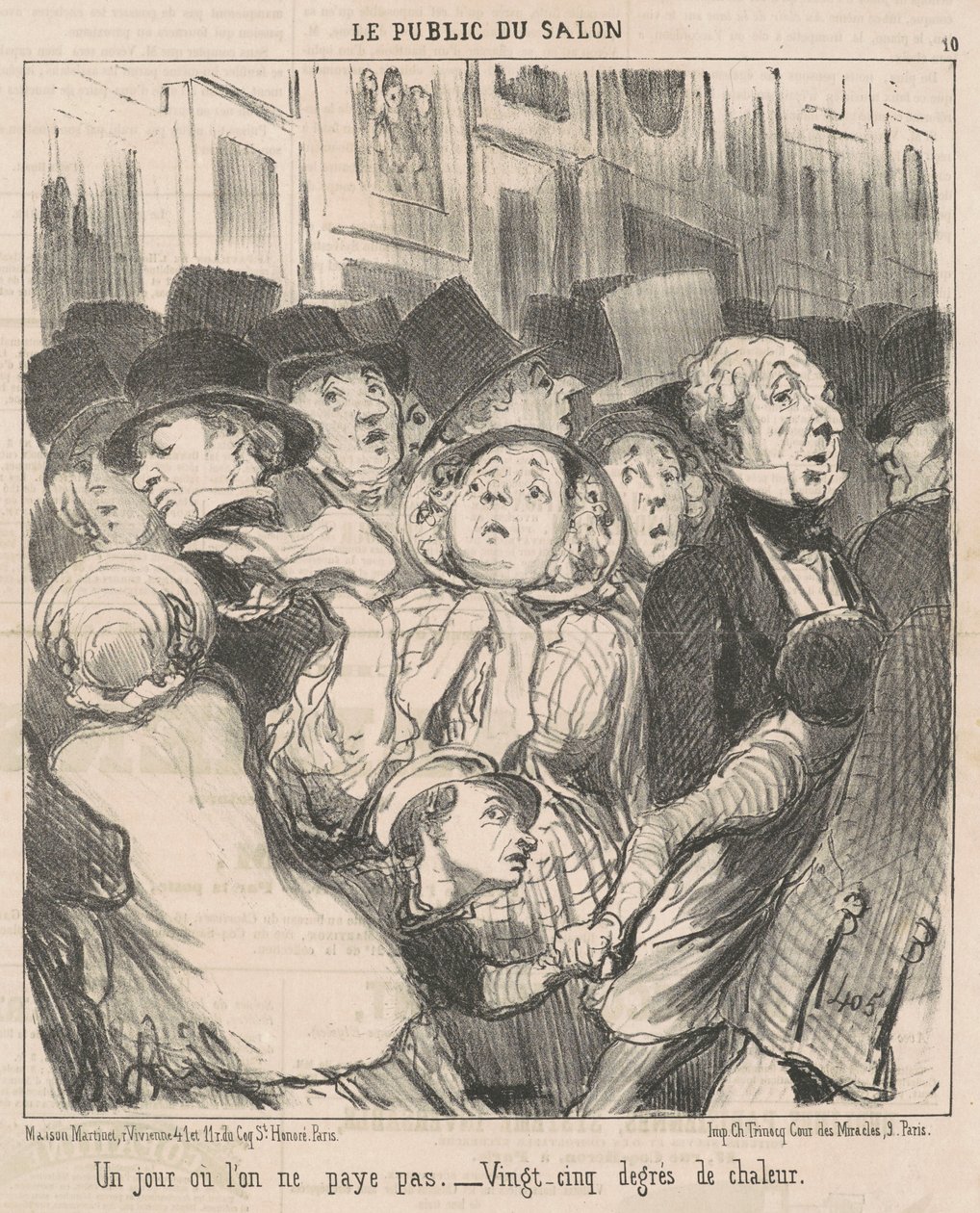 Un día en que no se paga de Honoré Daumier