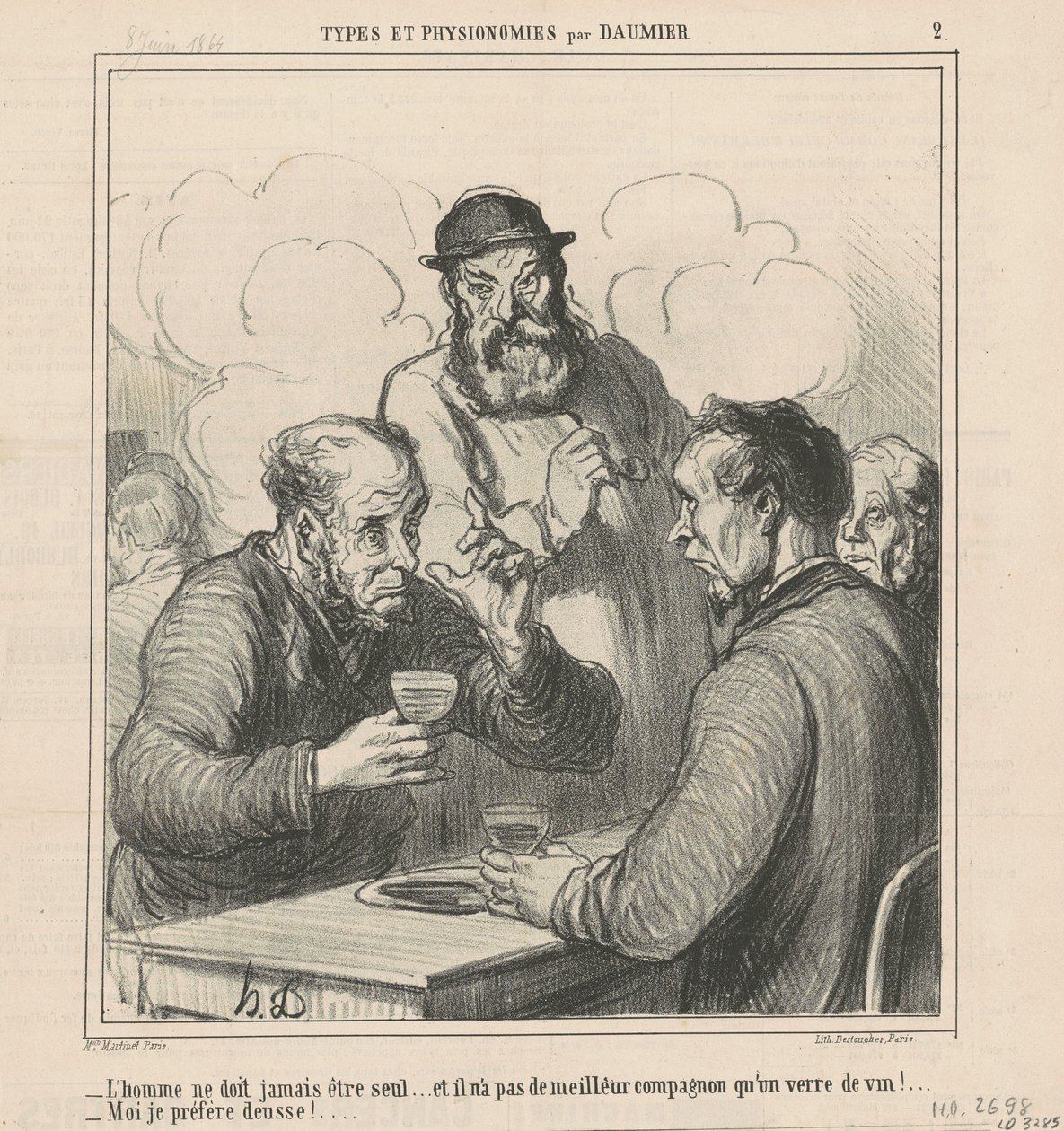 Un filósofo de Honoré Daumier