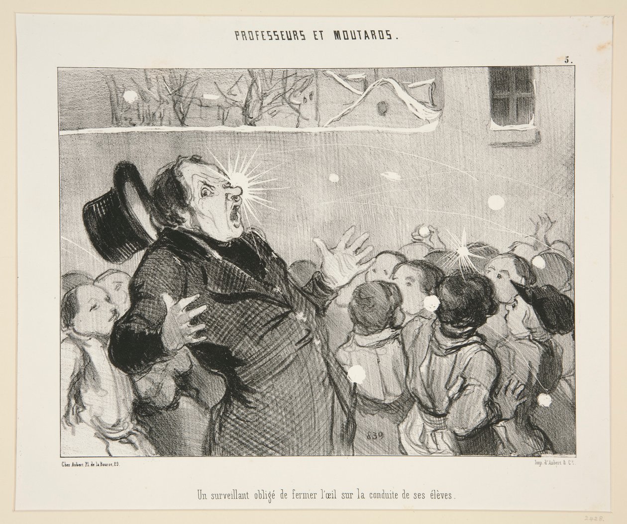 Un supervisor obliga de Honoré Daumier