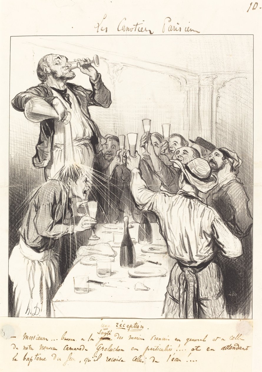 Una Recepción de Honoré Daumier