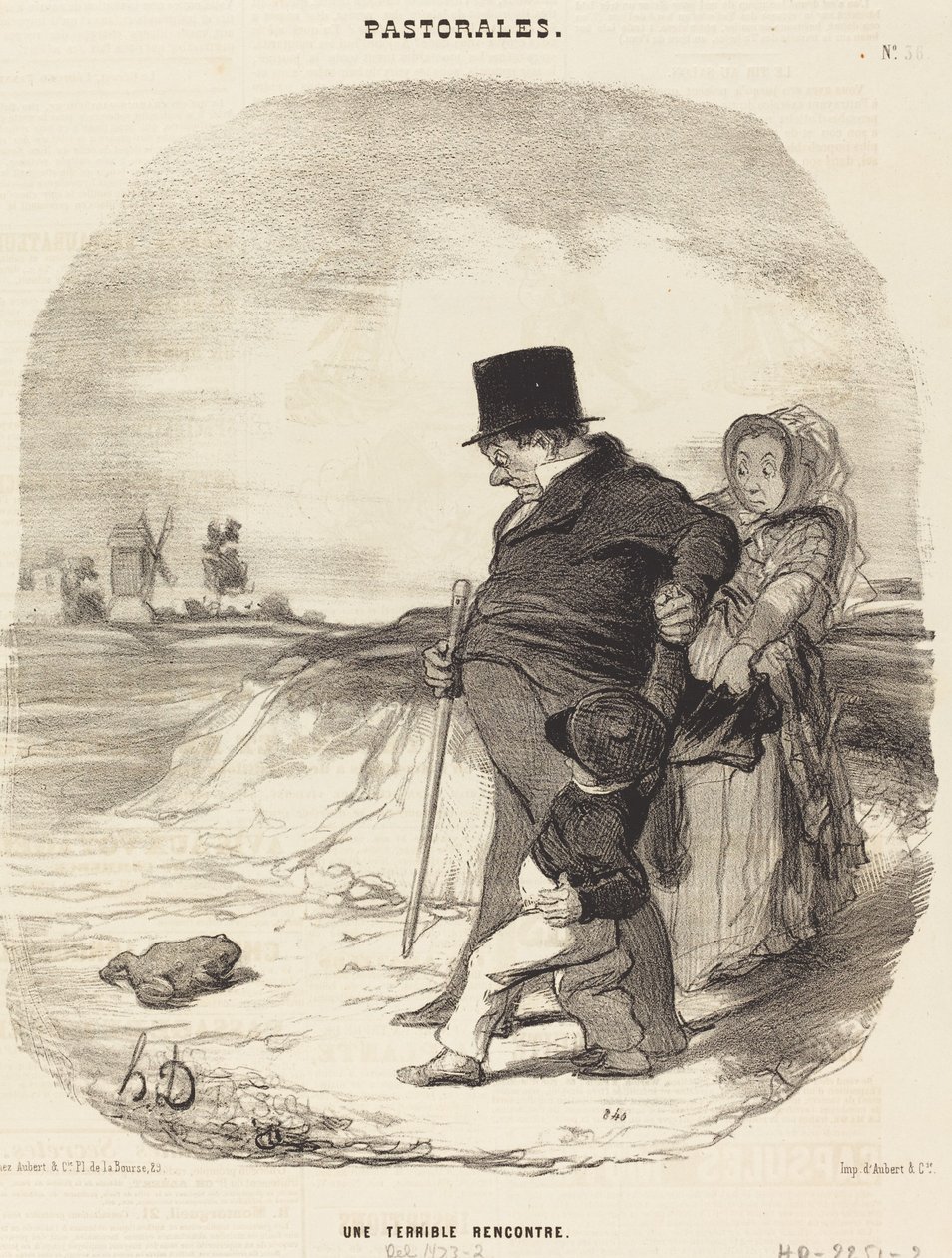 Un encuentro terrible de Honoré Daumier