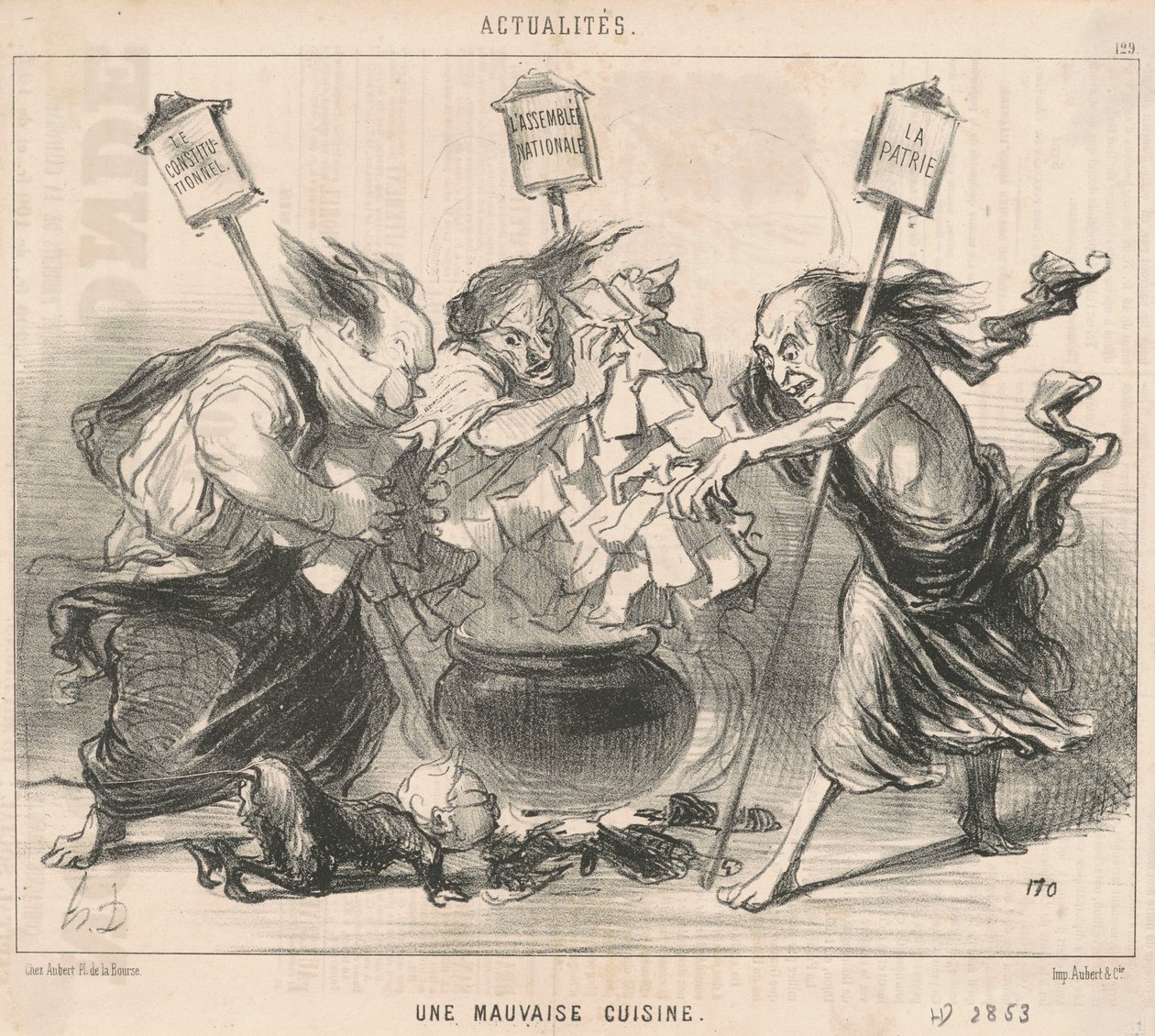 Una mala cocina de Honoré Daumier