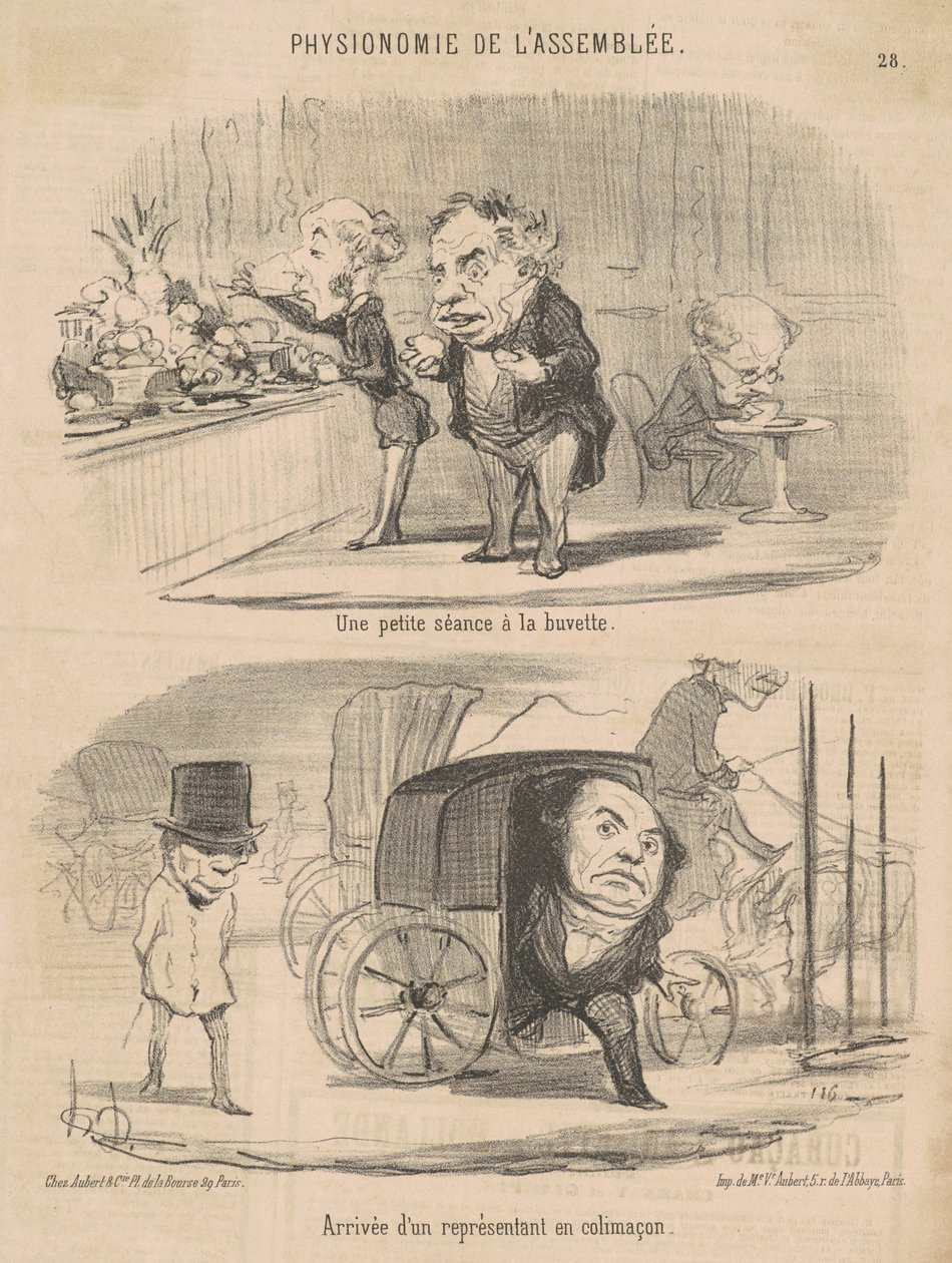Una pequeña sesión en la cantina de Honoré Daumier