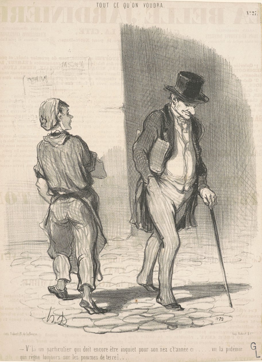 Aquí hay un particular que debe estar inquieto de Honoré Daumier