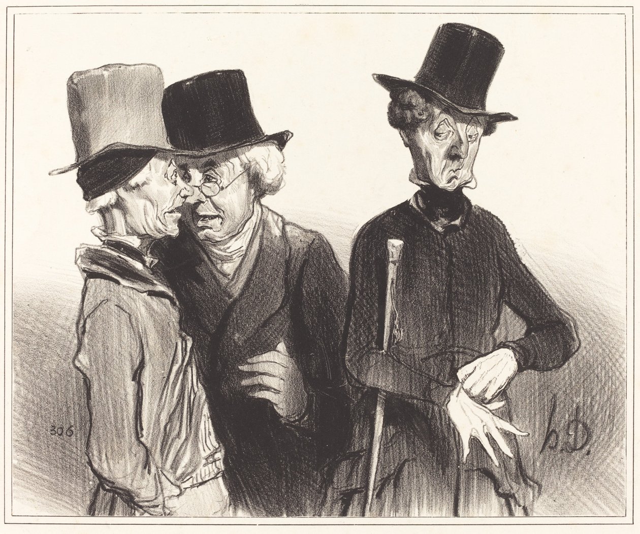 ¡Vaya! te has convertido en rentista, yo en médico, él... de Honoré Daumier