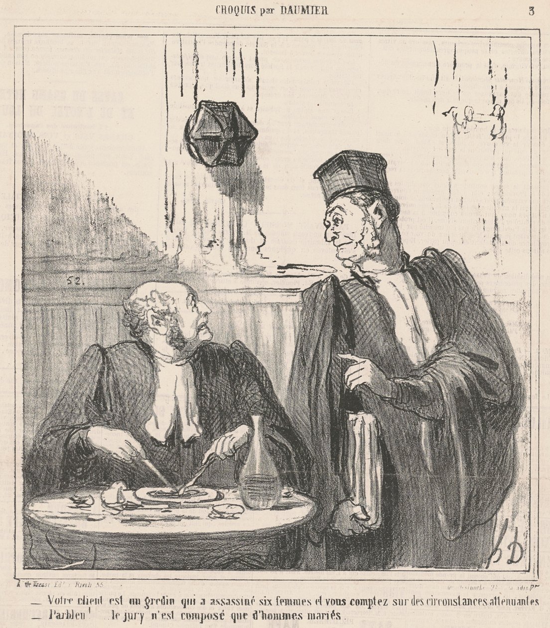 Tu cliente es un bribón... de Honoré Daumier