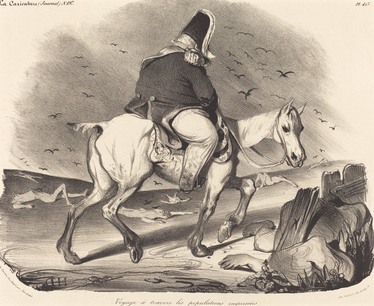 Viaje a través de las poblaciones entusiastas de Honoré Daumier