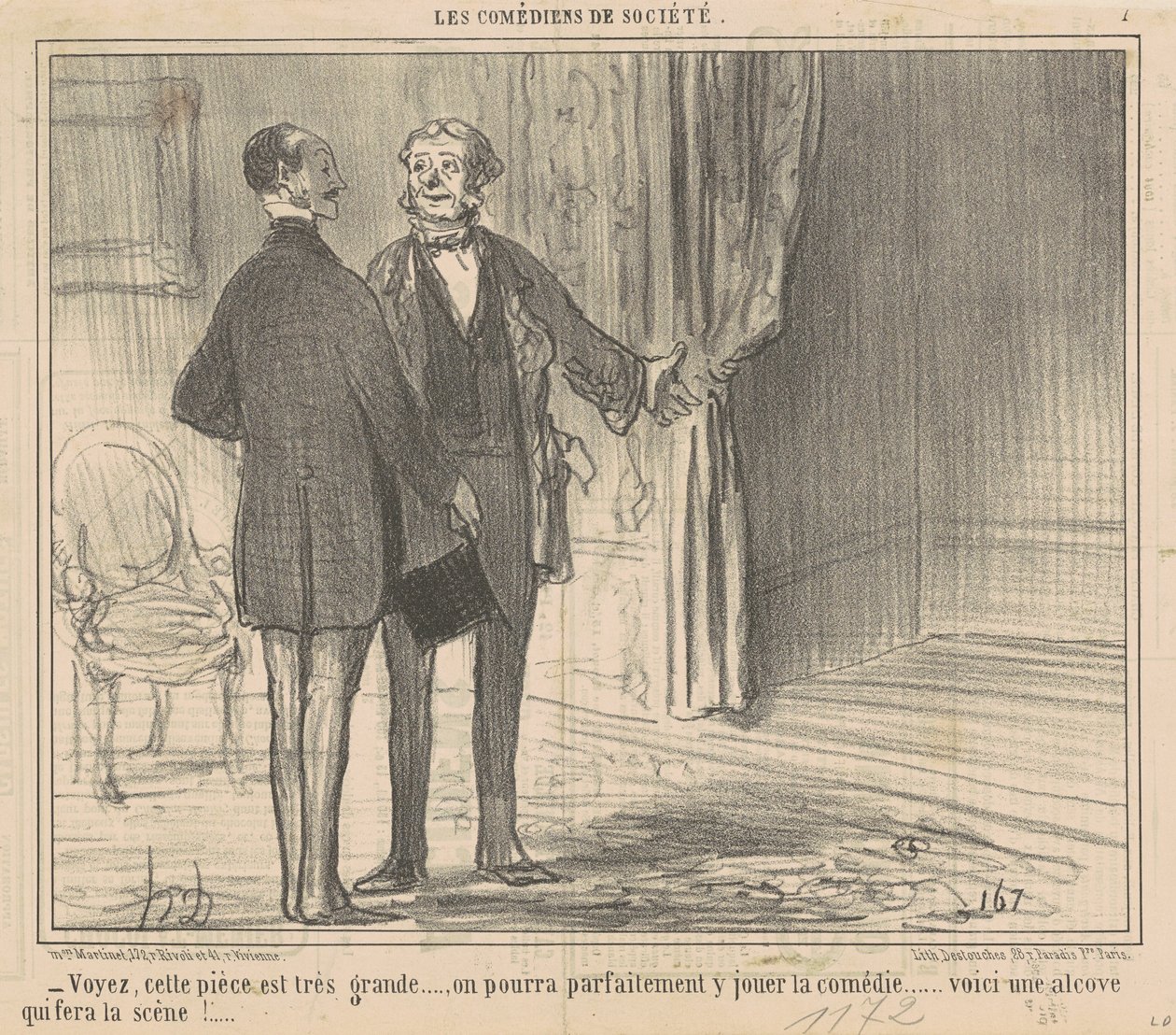 Miren, esta pieza es muy grande... de Honoré Daumier