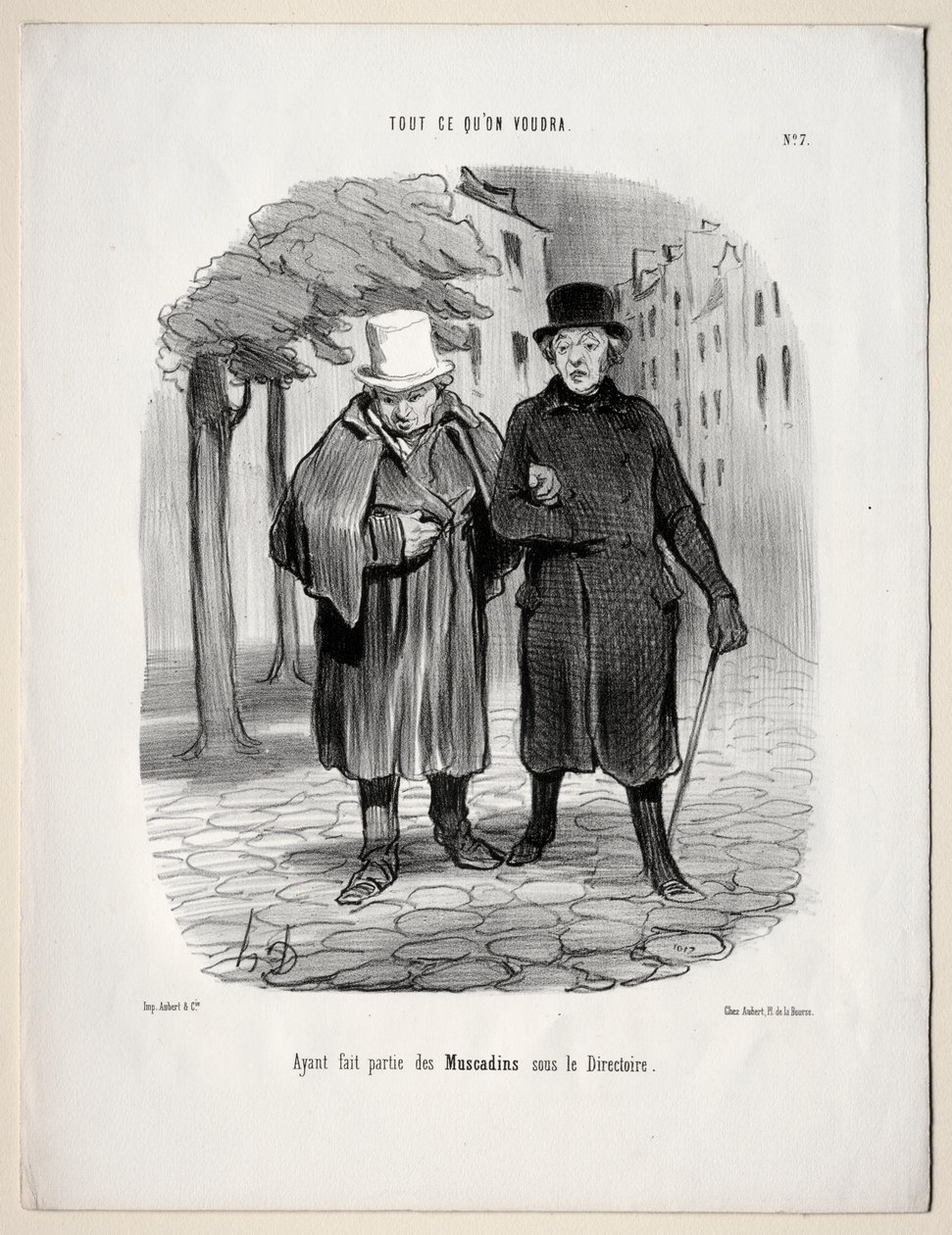 Lo Que Quieras, Placa 7: Habiendo Tomado el Papel de Dandis bajo el Directorio de Honoré Daumier