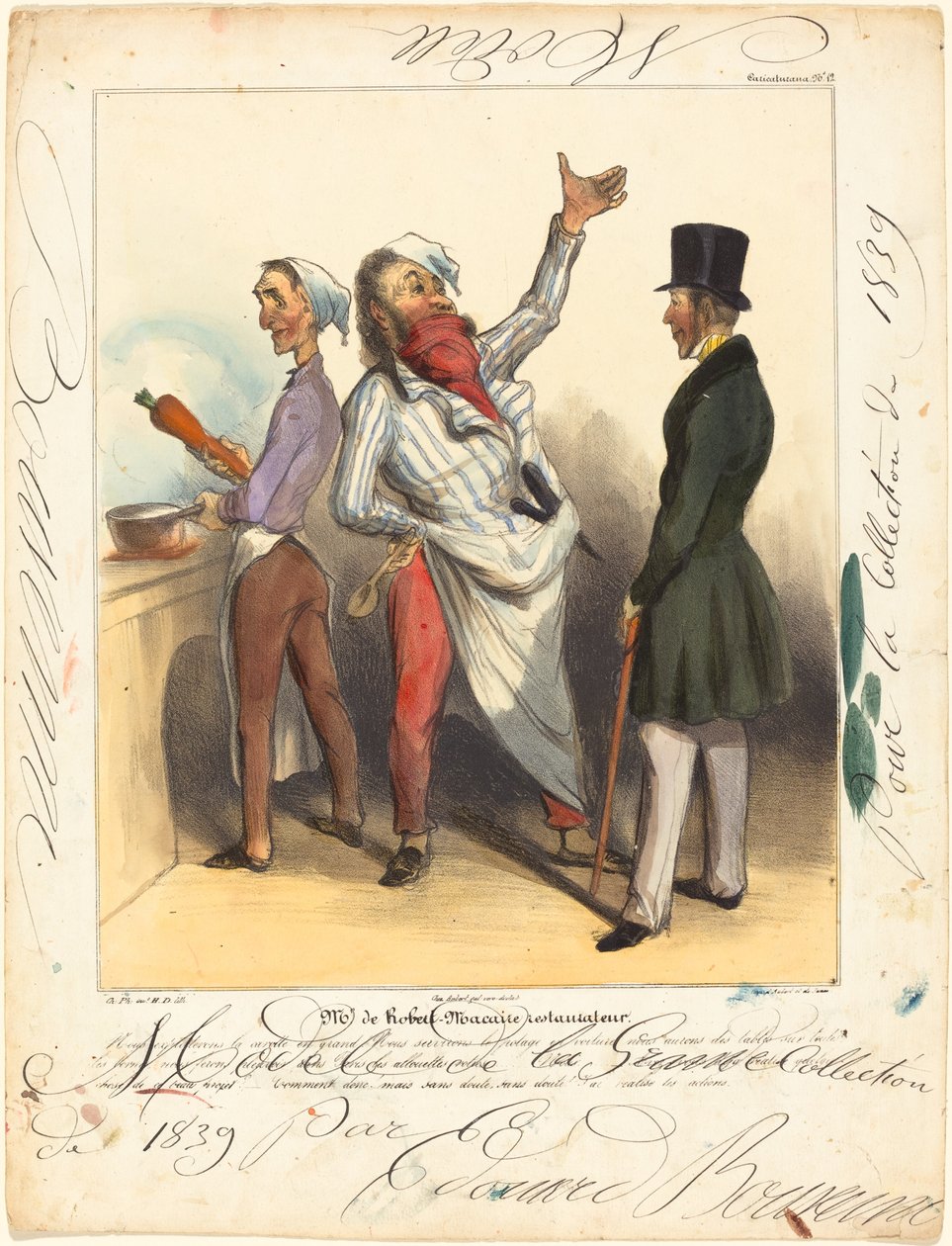 Sr. de Robert Macaire Restaurador de Honoré Daumier and Edouard Bouvenne