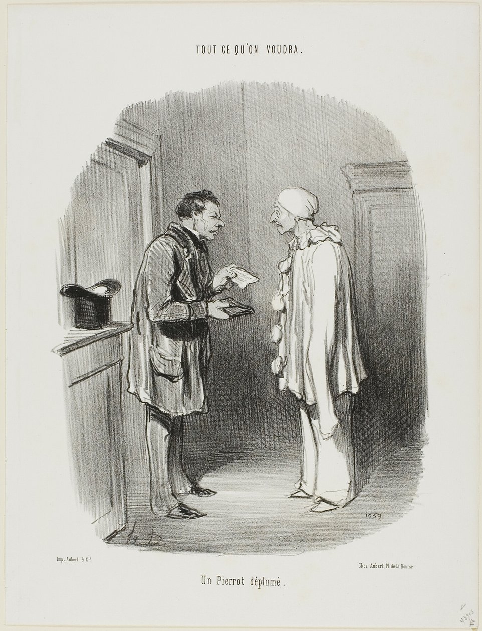 Un Pierrot desplumado, lámina 9 de Tout Ce Qu