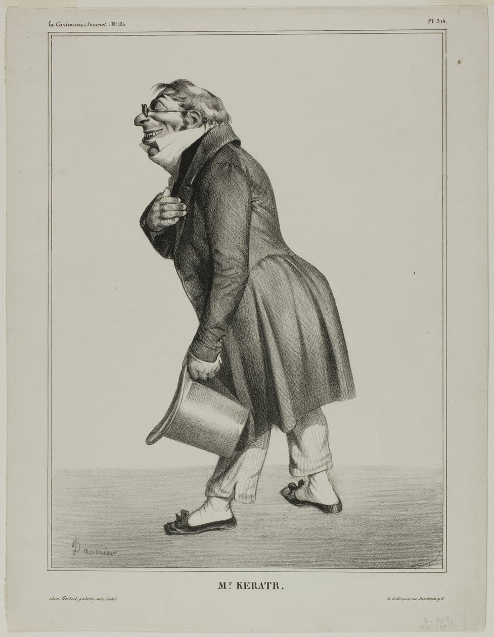 Auguste-Hilarion, Conde de Kératry de Honoré Victorin Daumier