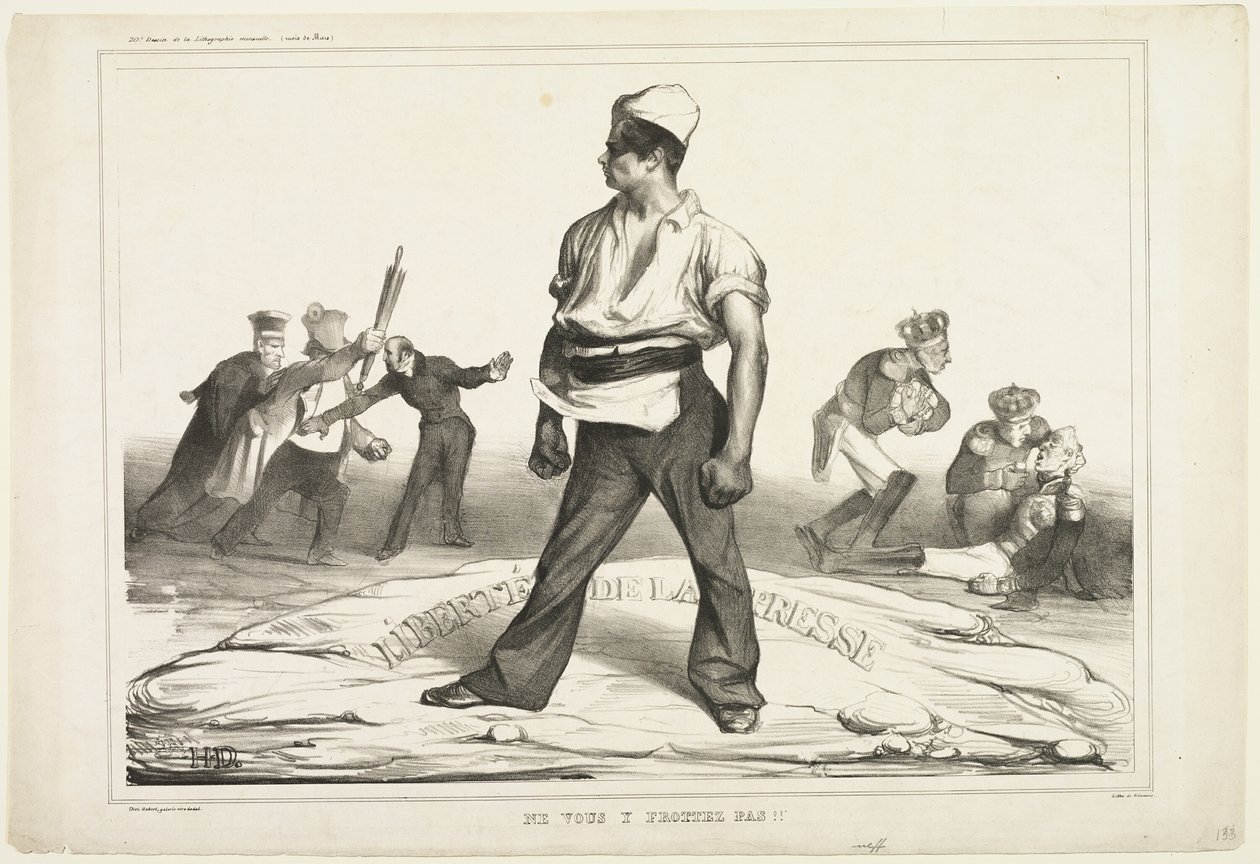 No te metas, plancha 20 de Honoré Victorin Daumier