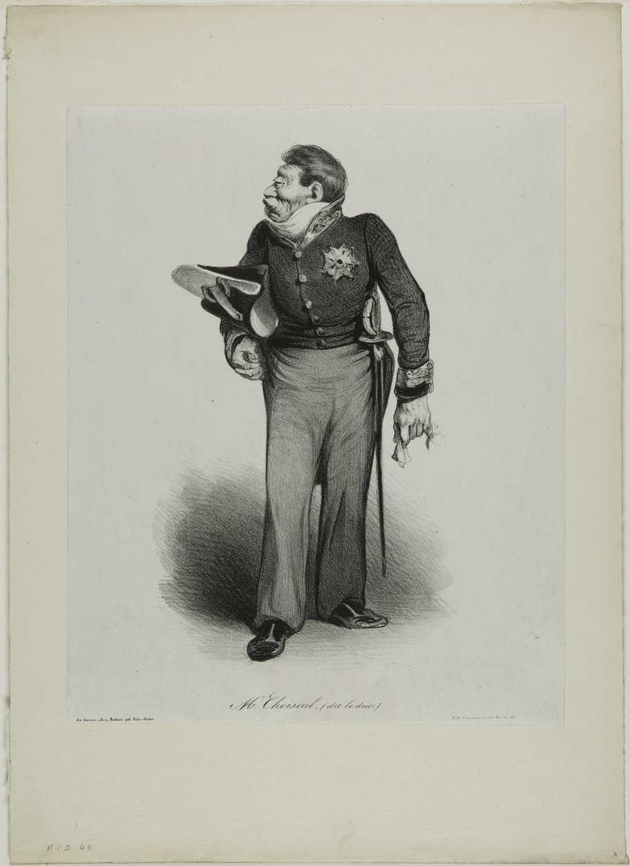 Sr. Choiseul, (llamado le Duc), lámina 502 de Honoré Victorin Daumier