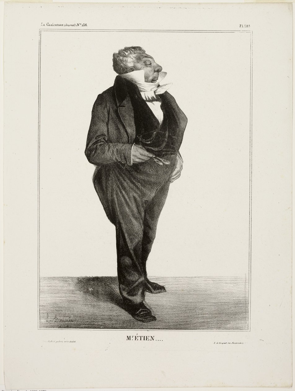 Sr. Étien...., lámina 283 de Cartooning Celebrities de Honoré Victorin Daumier
