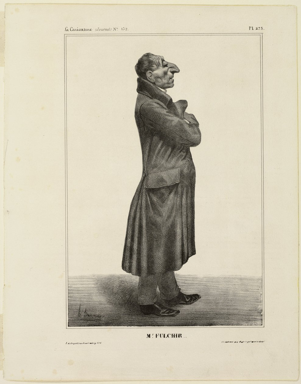 Mr. Fulchir.., placa 273 de Cartooning Celebrities de Honoré Victorin Daumier