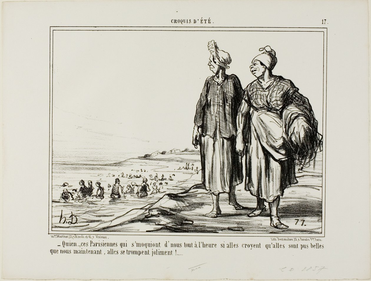 Quien...esas mujeres parisinas que se burlan de nosotros de Honoré Victorin Daumier
