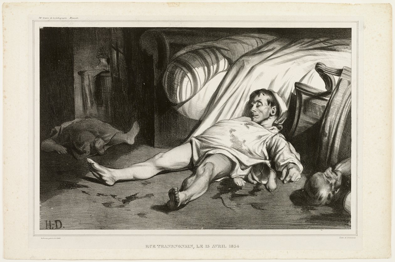 Rue Transnonain, el 15 de abril de 1834, el 2 de octubre de 1834, lámina 24 de L